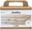 Creativ company mini hobbyset sieraden, halsketting met hanger met metaaldraad, verguld, 1doos 1 doos
