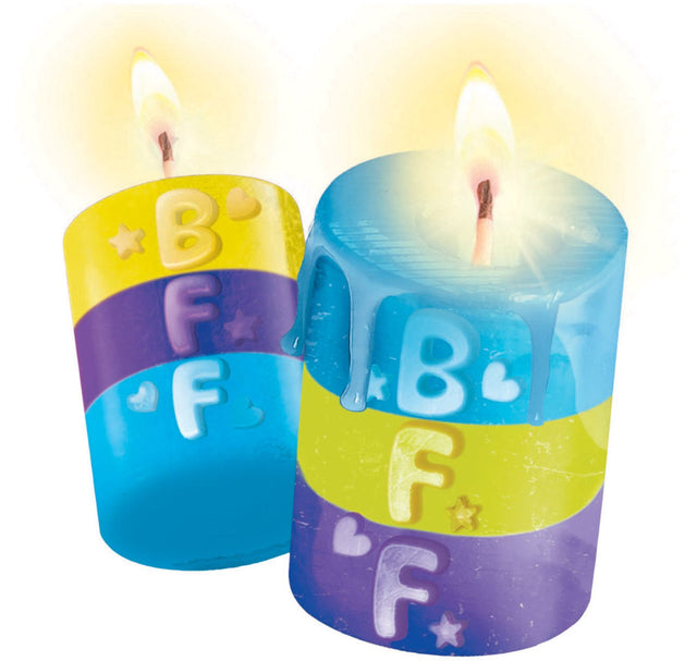 Clementoni create your candles glow mates - kaarsen maken hobbypakket - kaars knutselen voor kinderen - knutselpakket meisjes en jongens vanaf 8 jaar