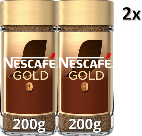 Nescafã© nescafé gold oploskoffie - 2 potten x 200g