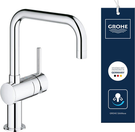 Grohe minta keukenkraan - draaibare hoge u-uitloop - 1 straalstand - chroom - 32488000