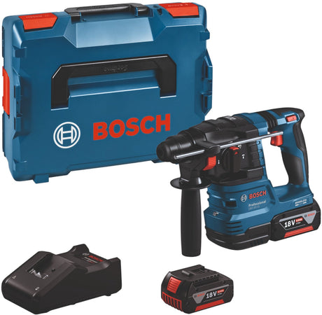 Bosch professional gbh 18v-22 accu combihamer sds-plus 1,9j 18v 4.0ah in l-boxx - 0611924002