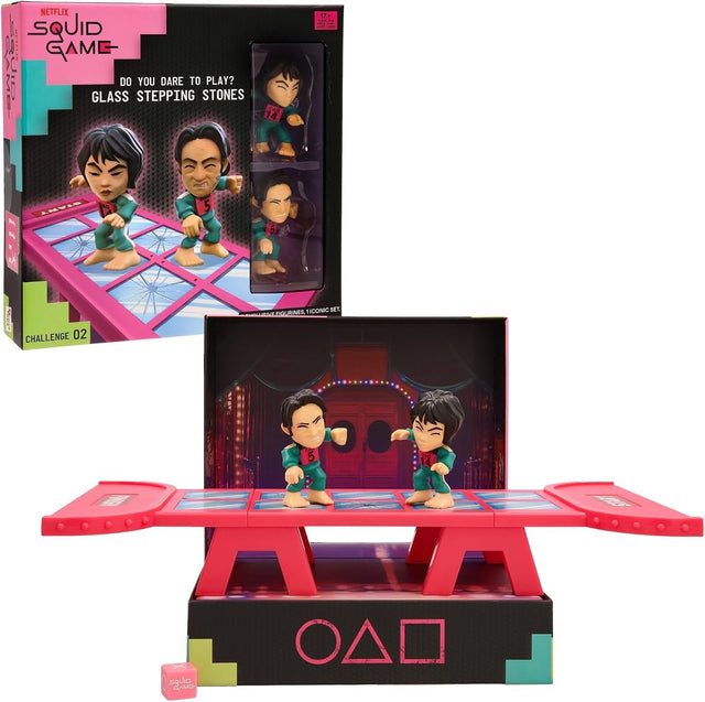 Imc toys squid game glazen tegel spel - spannende uitdaging met figuren