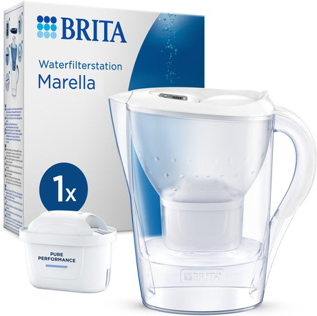 Brita - waterfilterkan - marella cool - 2,4l - wit - incl. 1 maxtra pro all-in-1 filterpatroon