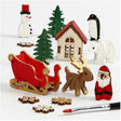 Creativ company houten kerstfiguren diy decoratie 15,5cm x 17cm.