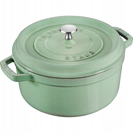 Staub la cocotte gietijzeren pan 5.2l mintgroen