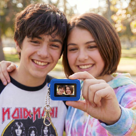 Lexibook sleutelhanger miniatuur digitale camera lichtblauw met ingebouwd flashgeheugen