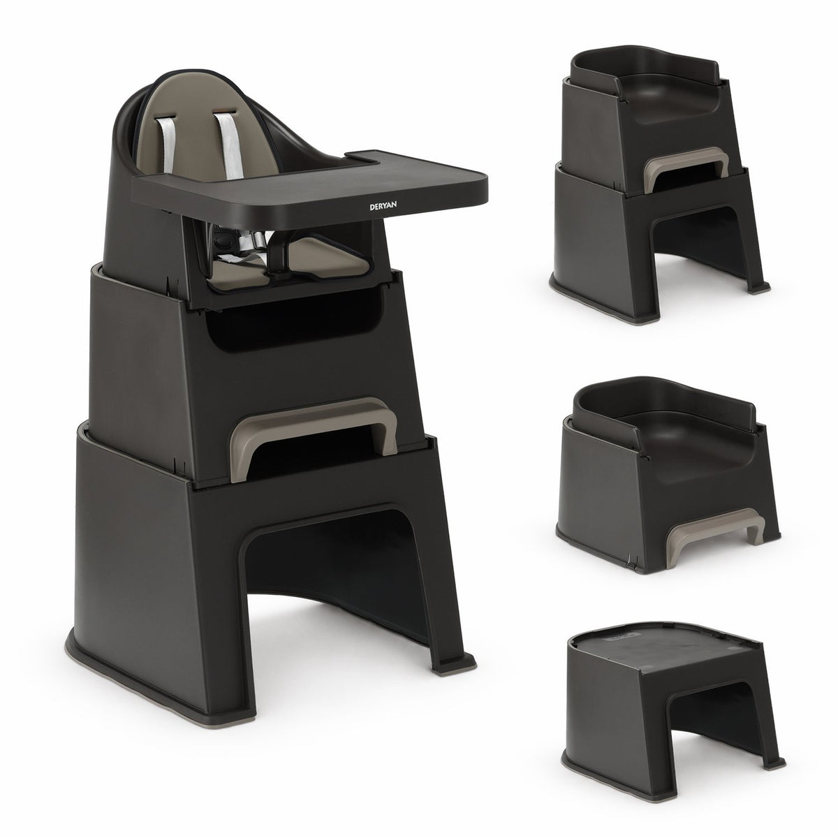 Deryan quuby kinderstoel - 5-in-1 kinderstoel - meegroeistoel
