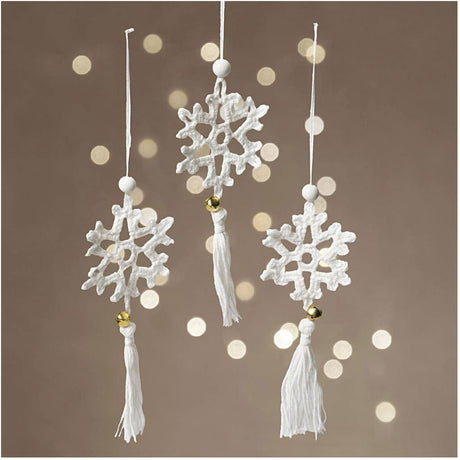 Creativ company haakset sneeuwvlokken kerstdecoratie diy pakket.