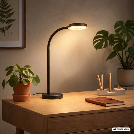 Briloner megg – bureaulamp led – tafellamp met warm wit licht – dimbaar tafellampje met touchbediening – thuiskantoor – h.: 40cm – zwart
