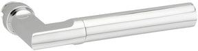 Impresso galway deurkruk - modulair - chroom - geschikt voor deuren van 38 t m 45 mm - stift 8 mm - inclusief bevestigingsmateriaal - set van 2 deurkrukken - metaal - binnendeur