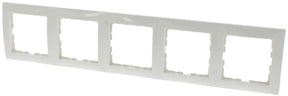 Berker s1 afdekraam 5-voudig polar wit