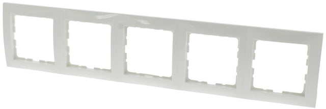 Berker s1 afdekraam 5-voudig polar wit