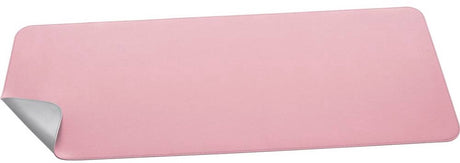 Sigel bureauonderlegger 80 x 30 cm roze zilver dubbelzijdig
