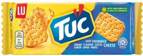 Tuc crackers cheese - 24 x 100g - zoutje - voor de borrel - ovengebakken - zoutjes - crackers - snack - lekker bij de film - kaas