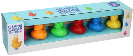 Home styling eenden vangspel - 6 eendjes met 2 hengels - multi