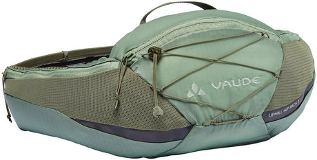 Vaude uphill hip pack 2 sporttas unisex willow green >50% recycled materiaal