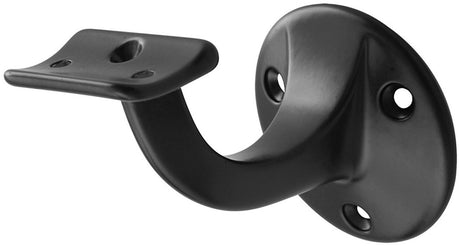 Bouwkern starx leuninghouder - opschroevend - aluminium - geanodiseerd zwart 65 mm