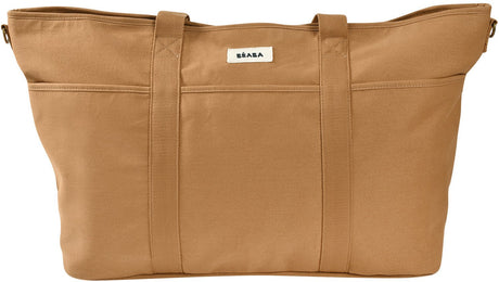 Béaba madrid xxl luiertas - grote verzorgingstas in tote bag-model van 65 x 18 x 34,5 cm - 11 vakken met isothermisch vak - inclusief verschoningsmatje en kinderwagenhaken - pfas-vrij en waterafstotend - oker