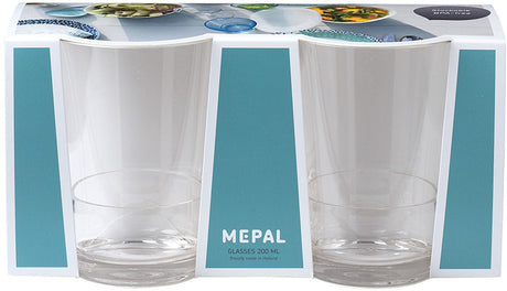 Mepal glas flow 200 ml - set van 2 stuks