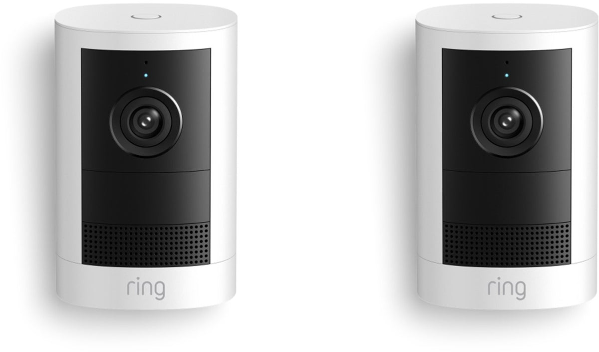 Ring outdoor camera 2k plus - op batterij - 2-pack - wit