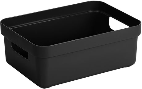 Sunware sigma home opbergbox 9l – 35x24,6x12,2 cm – blauw – bpa-vrij plastic, stapelbaar (deksel apart verkrijgbaar) – stijlvolle opbergmand voor kinderkamer woonkamer