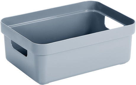 Sunware sigma home opbergbox 9l – 35x24,6x12,2 cm – blauw – bpa-vrij plastic, stapelbaar (deksel apart verkrijgbaar) – stijlvolle opbergmand voor kinderkamer woonkamer