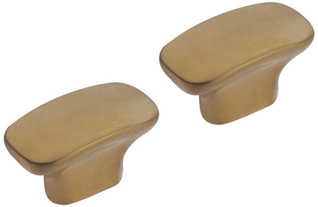 Differnz meubelknop - goud - ovale vorm - geschikt voor kasten, lades en overige meubels - praktisch en functioneel handvat - set van 4 stuks - 30 mm breed - 2 jaar garantie