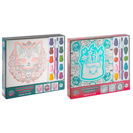 Moxy aquarel schilderen kawaii art set