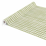Via chasse tafelzeil pvc 140 cm gingham olive