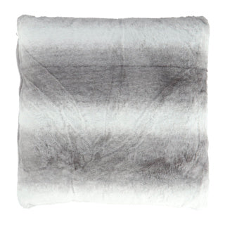 No brand kussen grey 45x45 cm rabbitfur look | 2 stuks