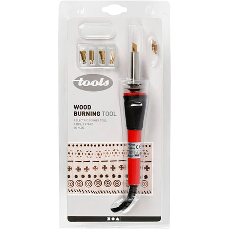 Creativ company http: www.cchobby.nl houtbranden-set-afm-19x3-cm-eu-zwart-rood-1-stuk