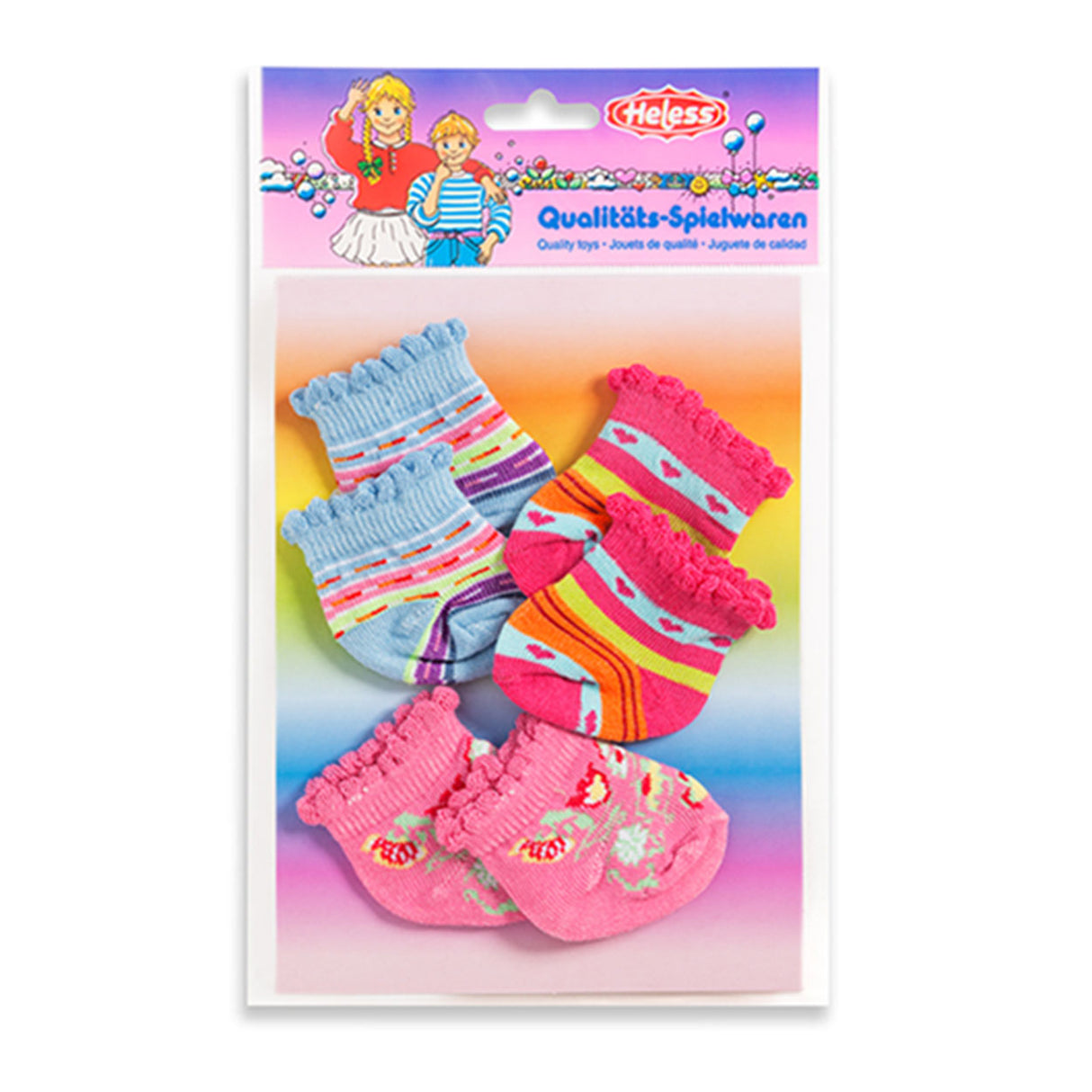 Calcetines de muñecas Heless, 3 pares, 35-46 cm