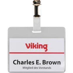 Clipbadges vk 90x60mm 50stuks