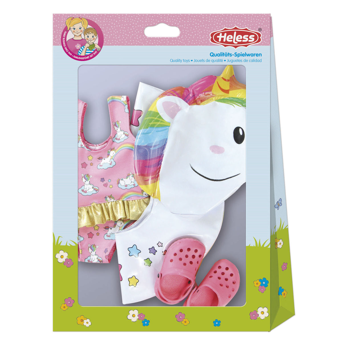 Muñecas anillo de natación unicornio, 28-35 cm