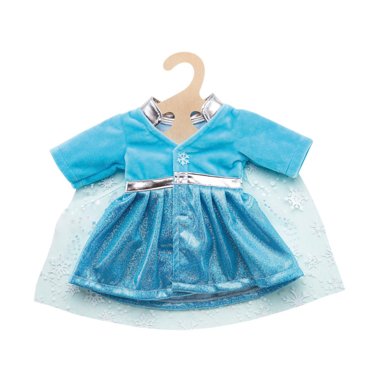 Heless poppenjurk ijsprinses met cape, 35-45 cm