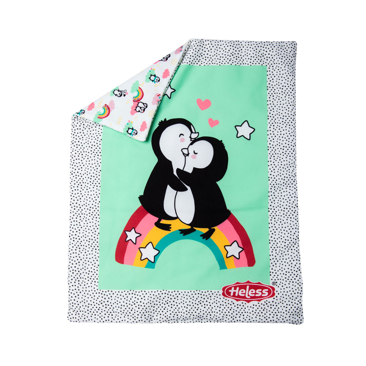 Pingüino de manta de muñecas con almohada