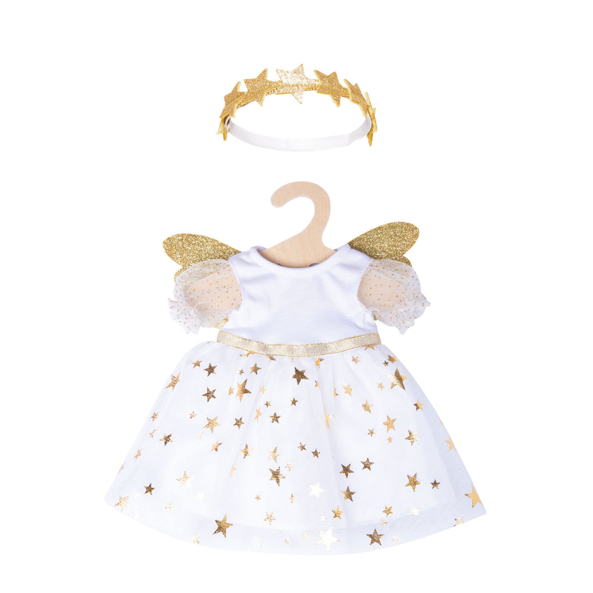 Heless Doll Dress Angel avec des étoiles, 28-35 cm