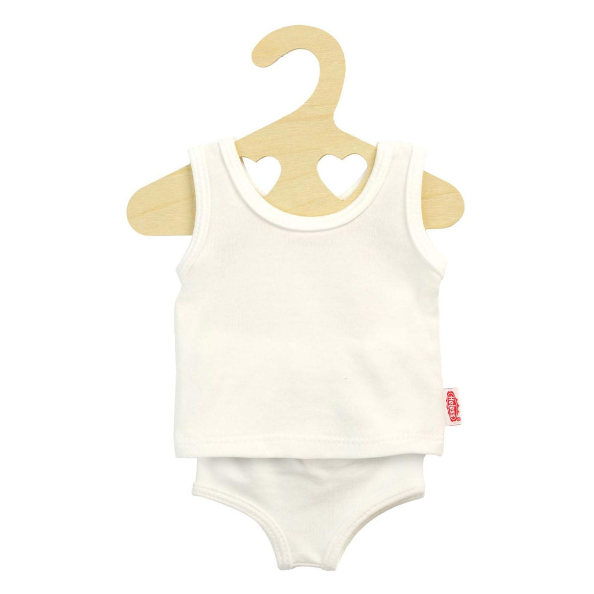 Heless Doll Underpants and Shirt White, 20-25 cm