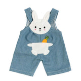 Dolls Dungarees med stripete skjorte Bunny Lou, 28-35 cm