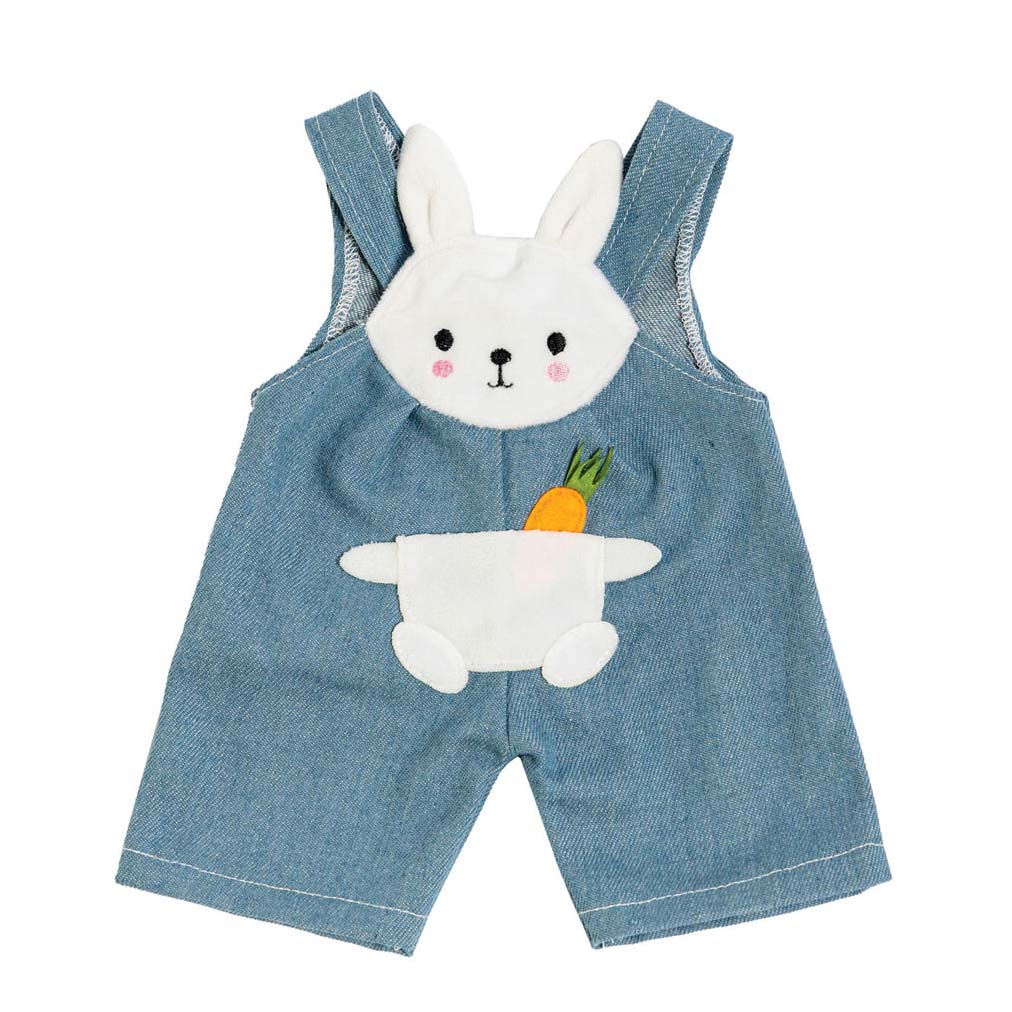 Molls Dungarees con camisa a rayas Bunny Lou, 35-45 cm