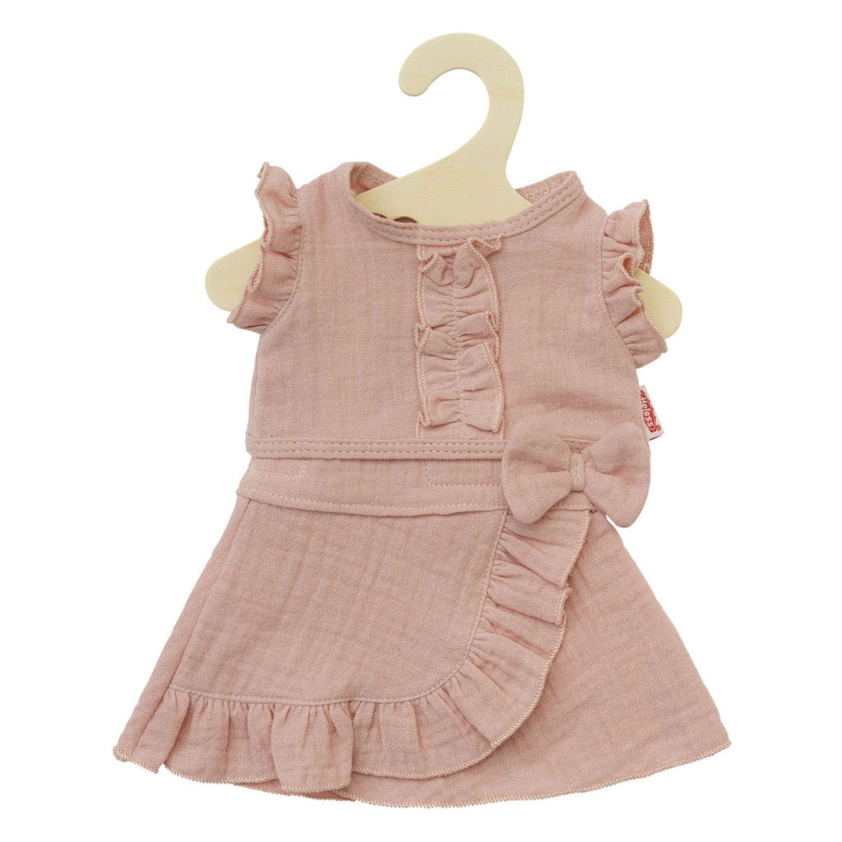 Heless doll wrap kjol rosa med ruffles, 28-35 cm