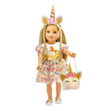 Helies Poppen Accessoiren Glitter Unicorn Set, 30-34 cm