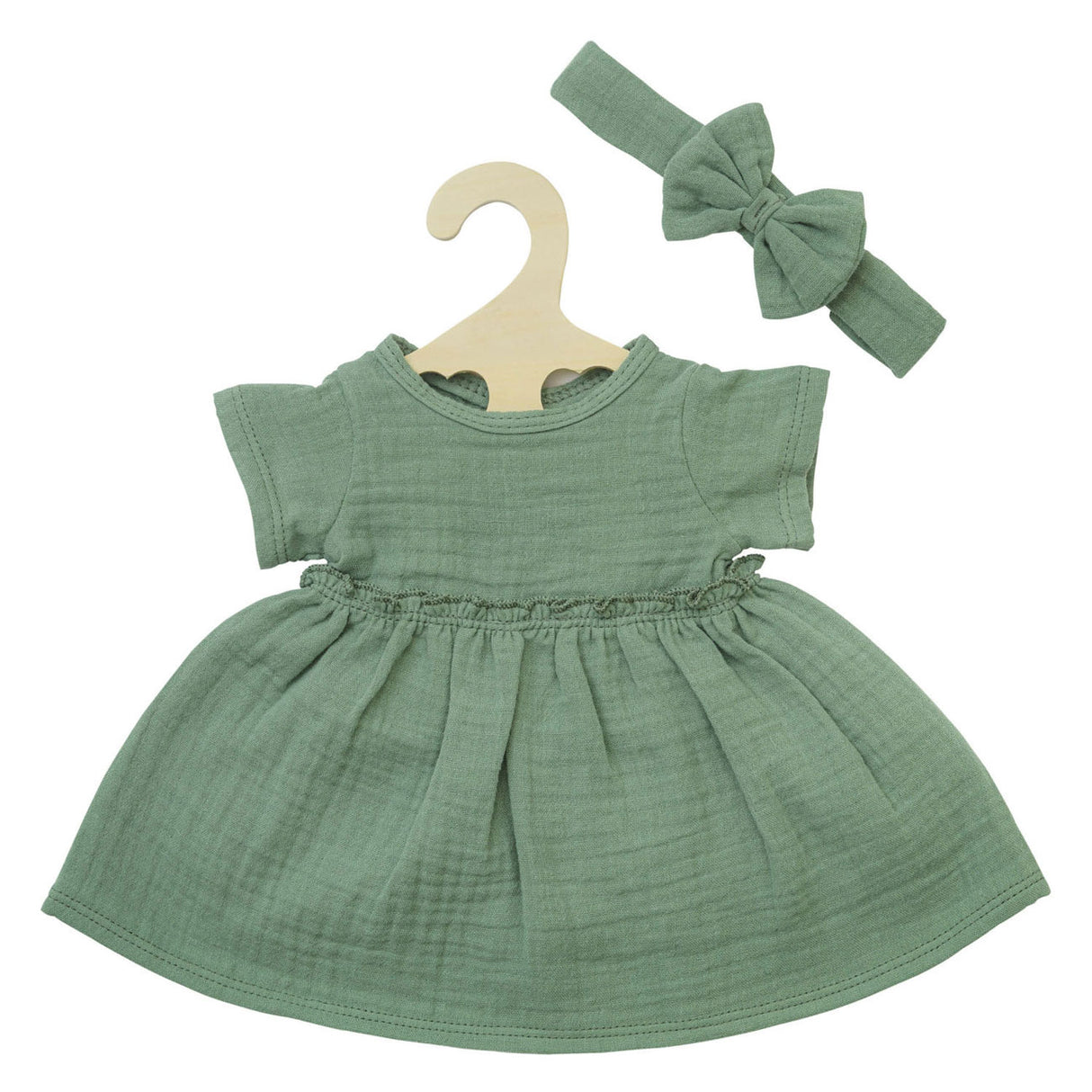 Robe de poupée HELSS VERT DE RUFFLES, 35-45 cm