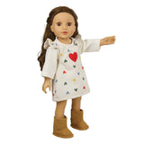 Heless poppenlaarsjes suede, 30-34 cm
