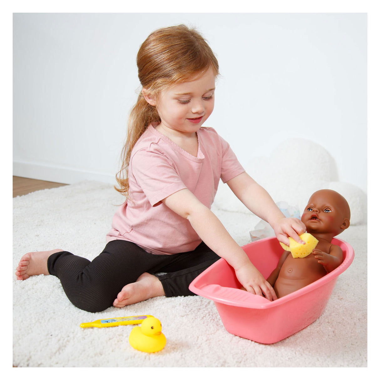 Heless poppenbadset met accessoires roze