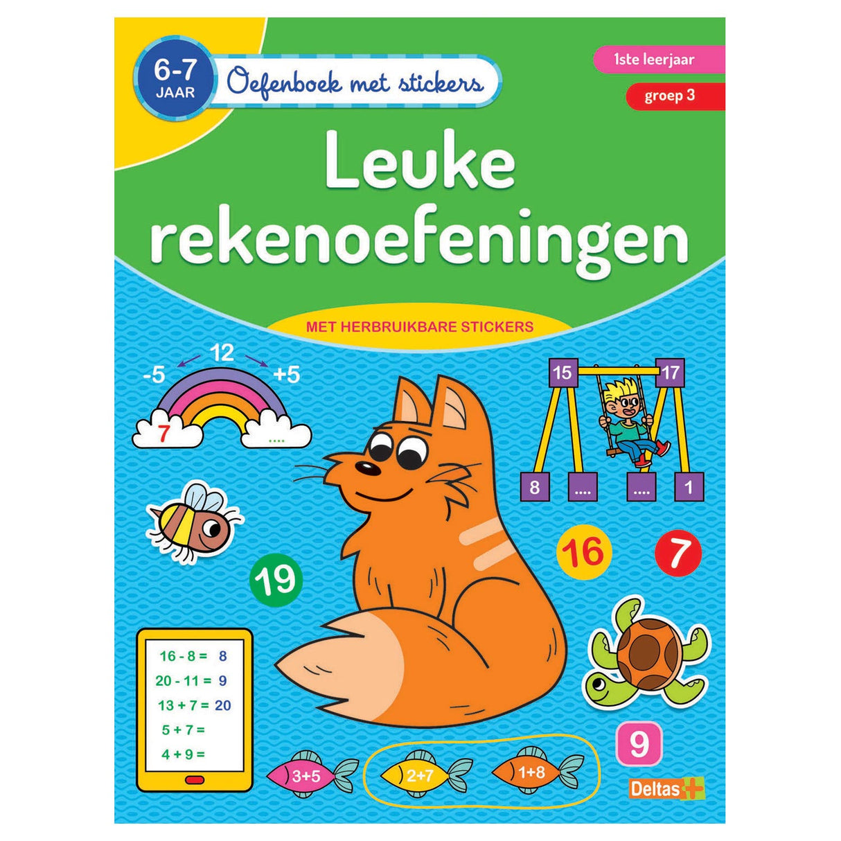 Deltas-Übungsbuch mit Aufklebern schöne Berechnungsübungen (6-7 Jahre)