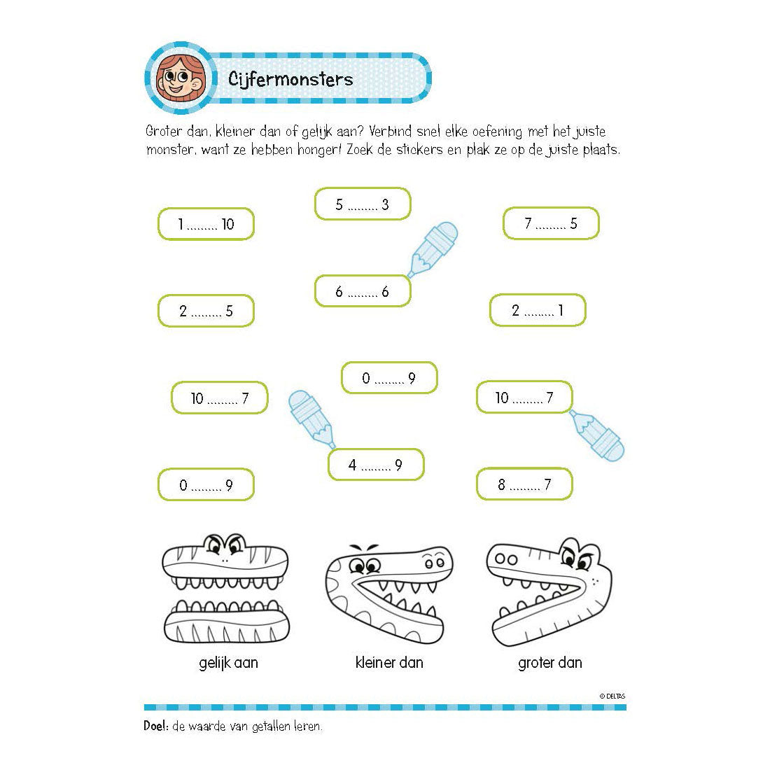 Deltas-Übungsbuch mit Aufklebern schöne Berechnungsübungen (6-7 Jahre)