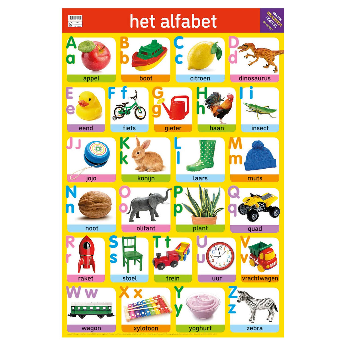 Affiche éducative deltas l'alphabet