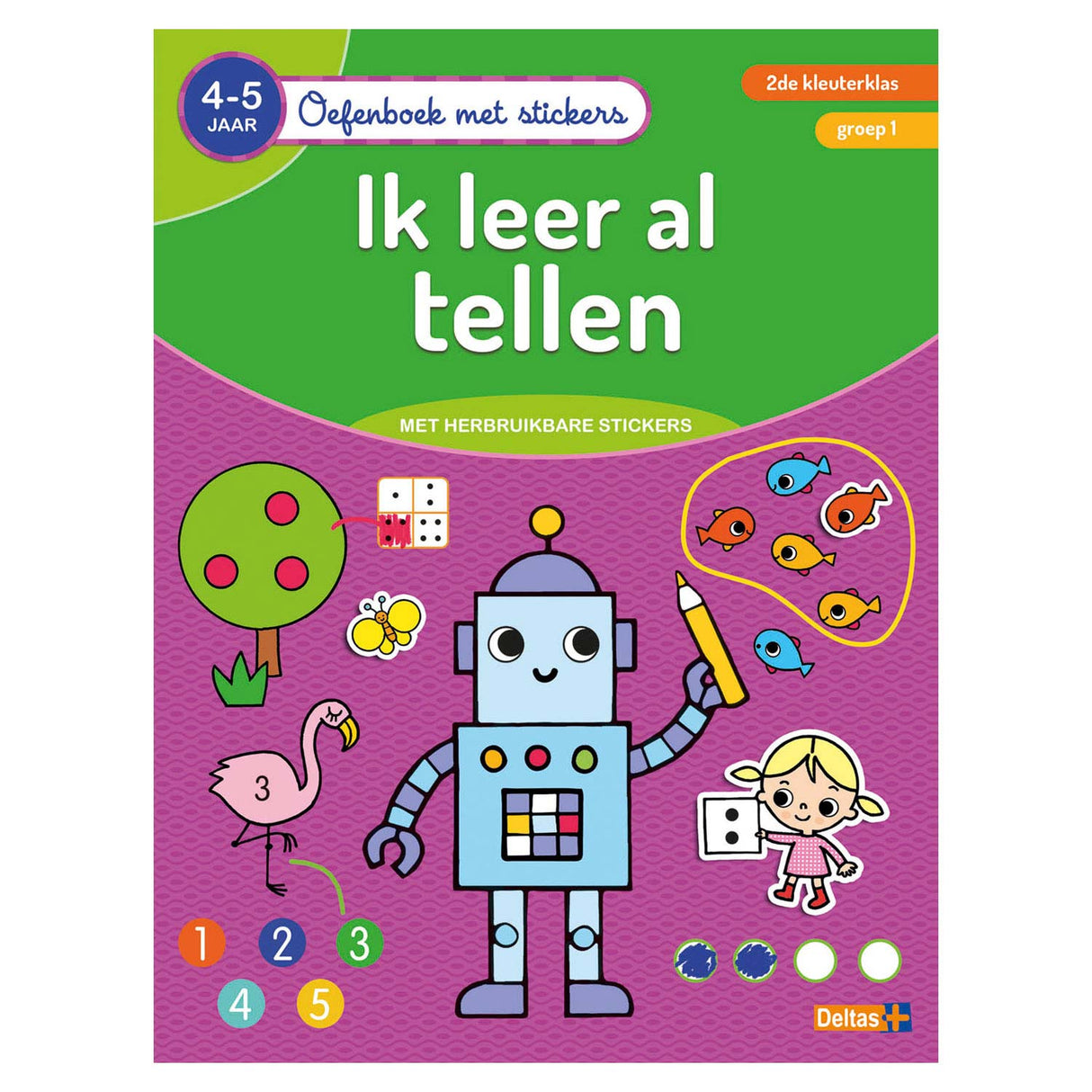 Deltas Exercise Book With Stickers I Learn Cingle (4-5 years)