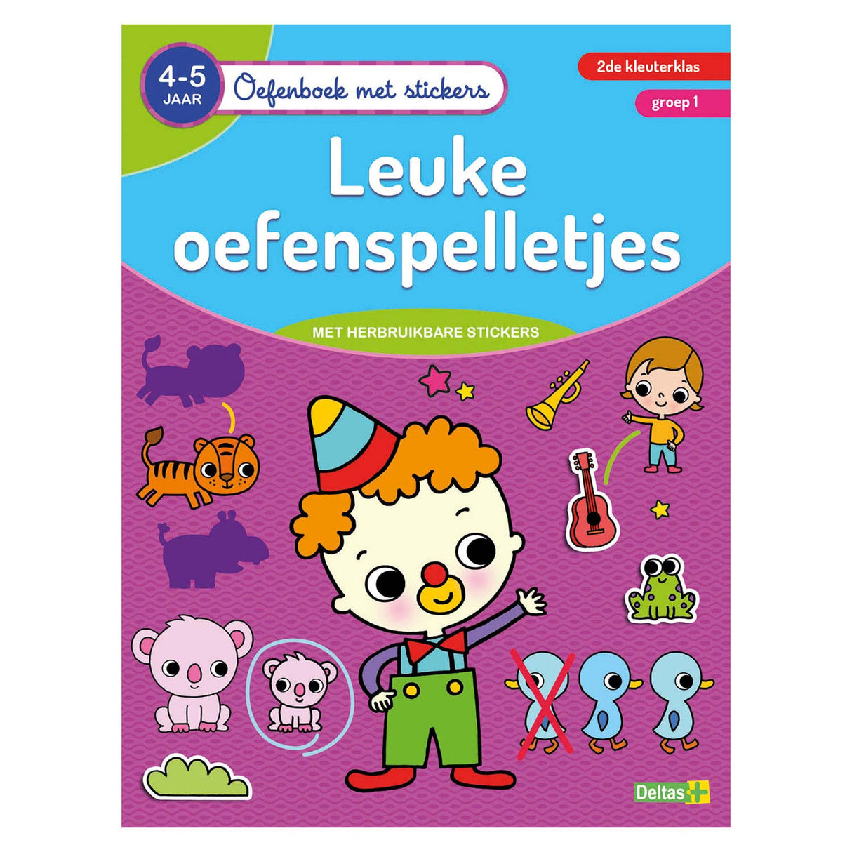 Deltas Übung Buch mat Sticker schéin Ausübungspiller (4-5 Joer)